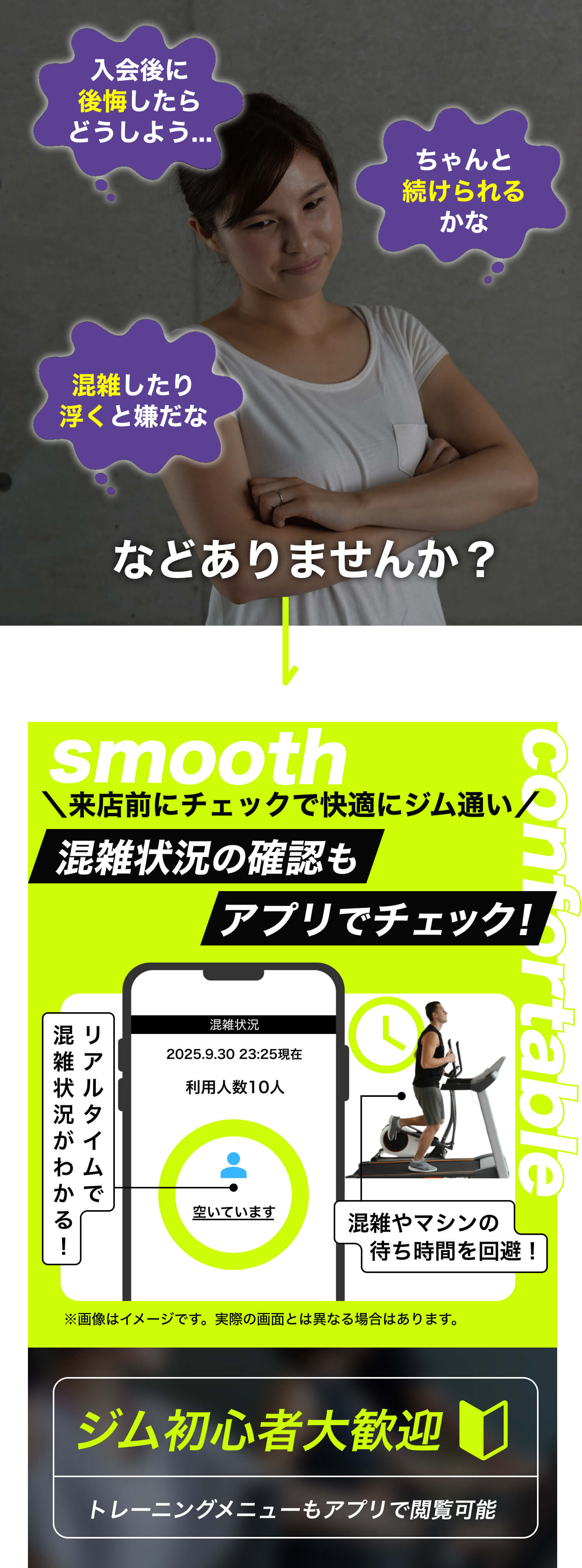入会後に公開したらどうしよう…ちゃんと続けられるかな…混雑したり浮くと嫌だな…などありませんか？